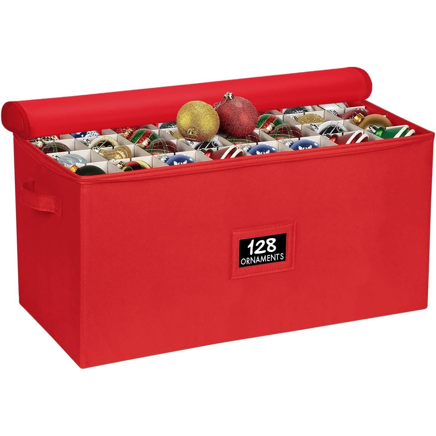 Christmas Ornament Storage Box - Christmas Decor Storage Containers ...