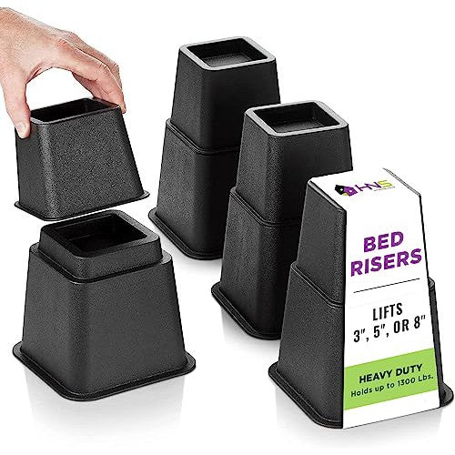 HOLDN’ STORAGE Bed Risers, Furniture Risers - Heavy Duty