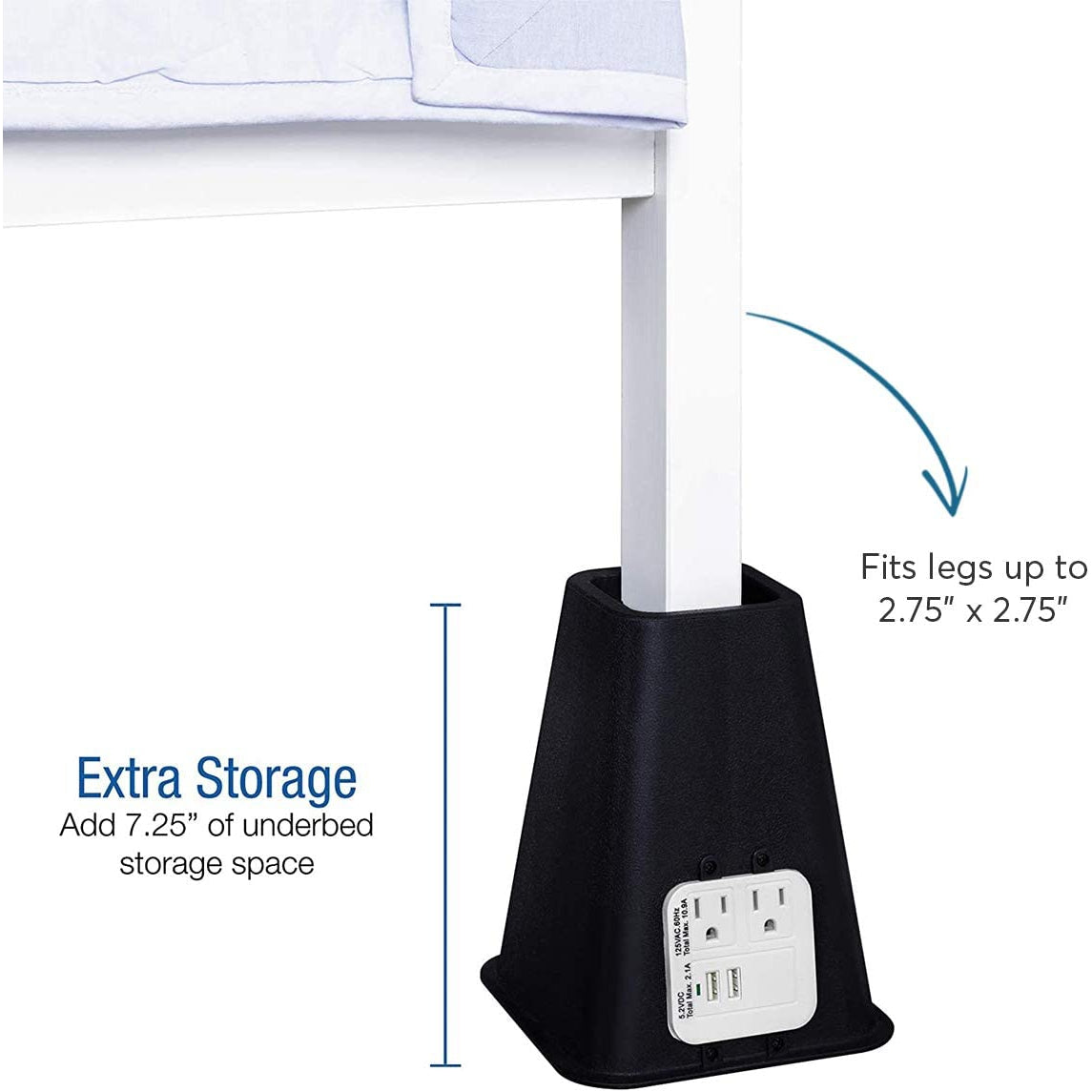 HOLDN’ STORAGE Bed Risers, Furniture Risers - Heavy Duty
