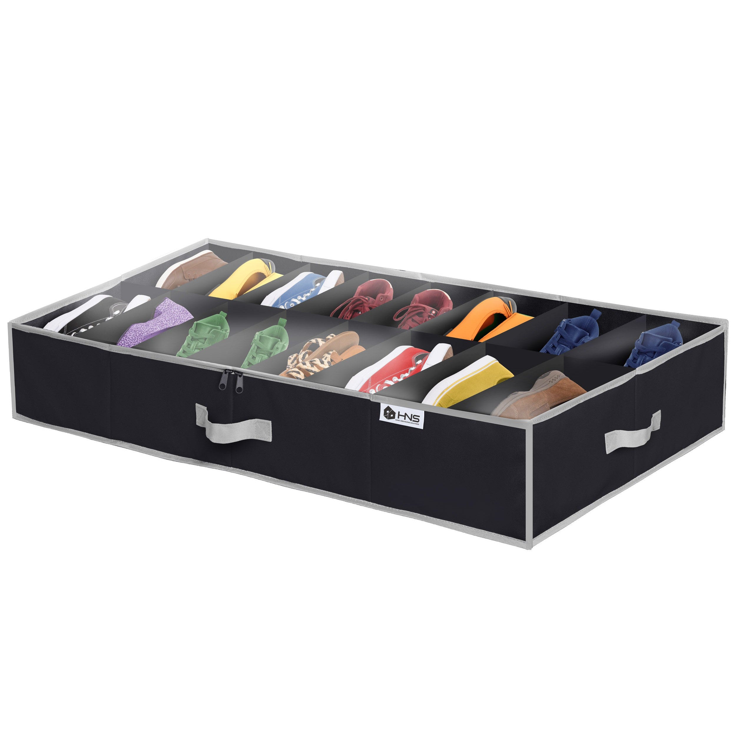 Organizer Scarpe Sotto Il Letto - Contiene 16 Scarpe + 4 Stivali, Tessuto Resistente