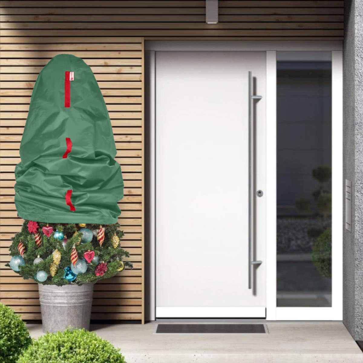 Upright Christmas Tree Storage Bag – For Topiary Trees – Holiday Tree Covers– For Christmas Trees and Topiary Trees Durable, Lightweight, Easy, Vertical Xmas Storage Bags