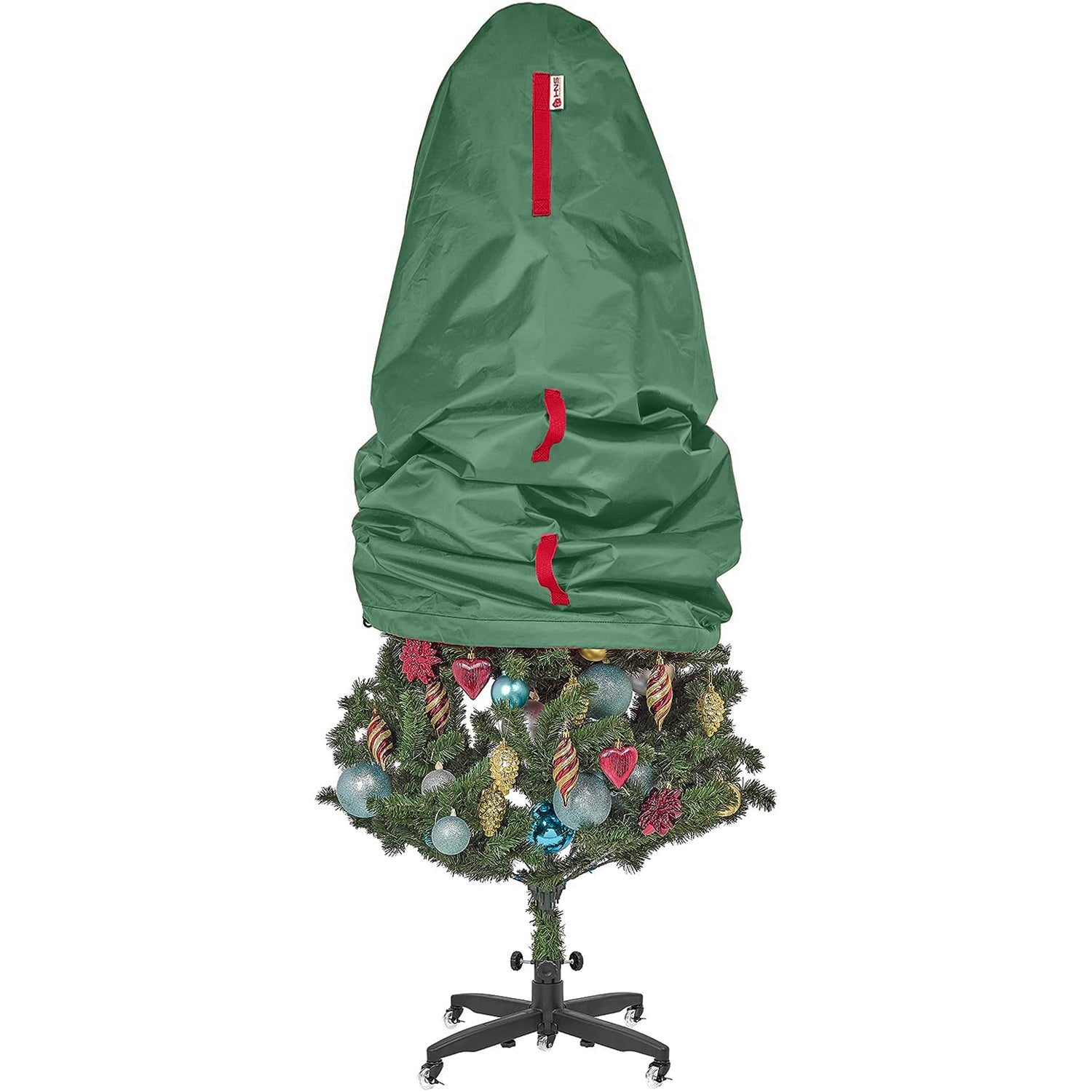 Upright Christmas Tree Storage Bag – For Topiary Trees – Holiday Tree Covers– For Christmas Trees and Topiary Trees Durable, Lightweight, Easy, Vertical Xmas Storage Bags