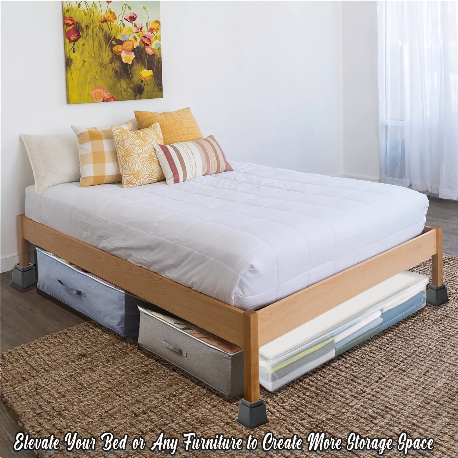 HOLDN’ STORAGE Bed Risers, Furniture Risers - Heavy Duty – Hold N’ Storage