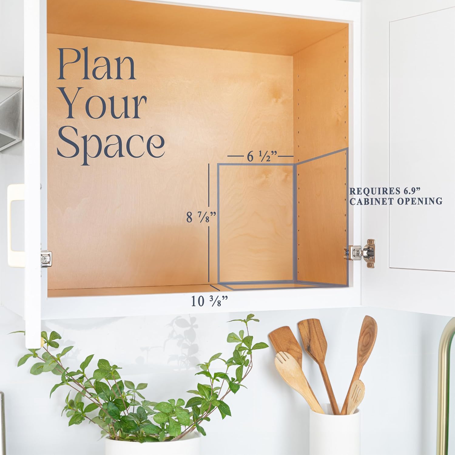 Pull Out Cabinet Organizer for Spices, Cans 2 Tier - Heavy Duty with Lifetime Limited Warranty