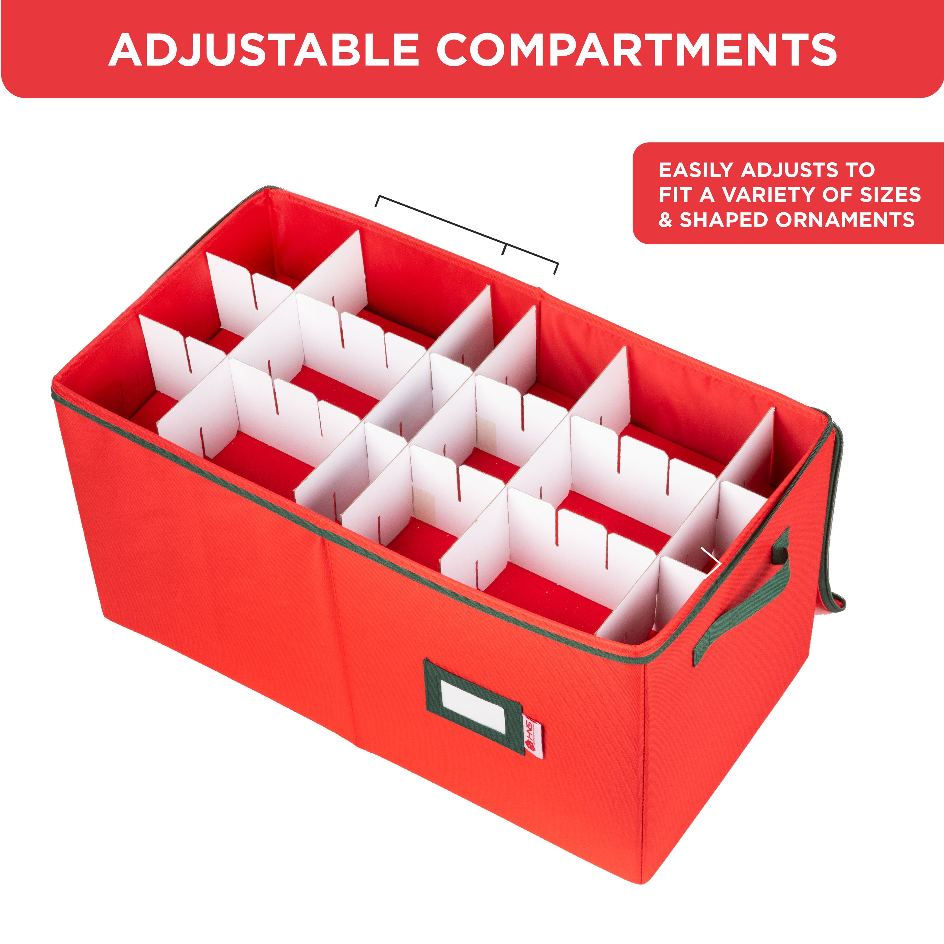Rubbermaid Ornament Storage Low Profile Holds 40 Ornaments Collapsible  30x5x18in