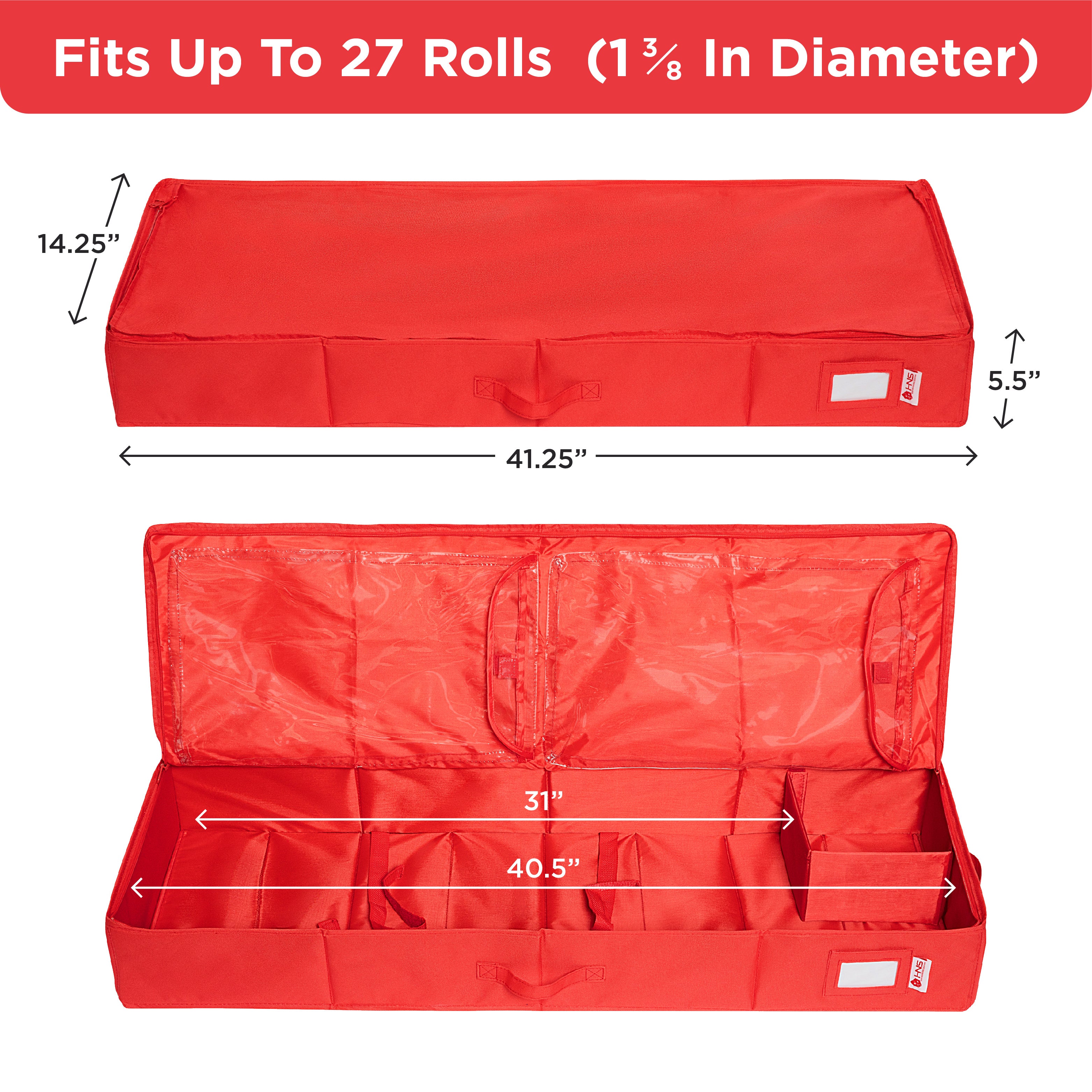 Wrapping Paper & Gift Wrap Storage Container: Ideal For Long Rolls