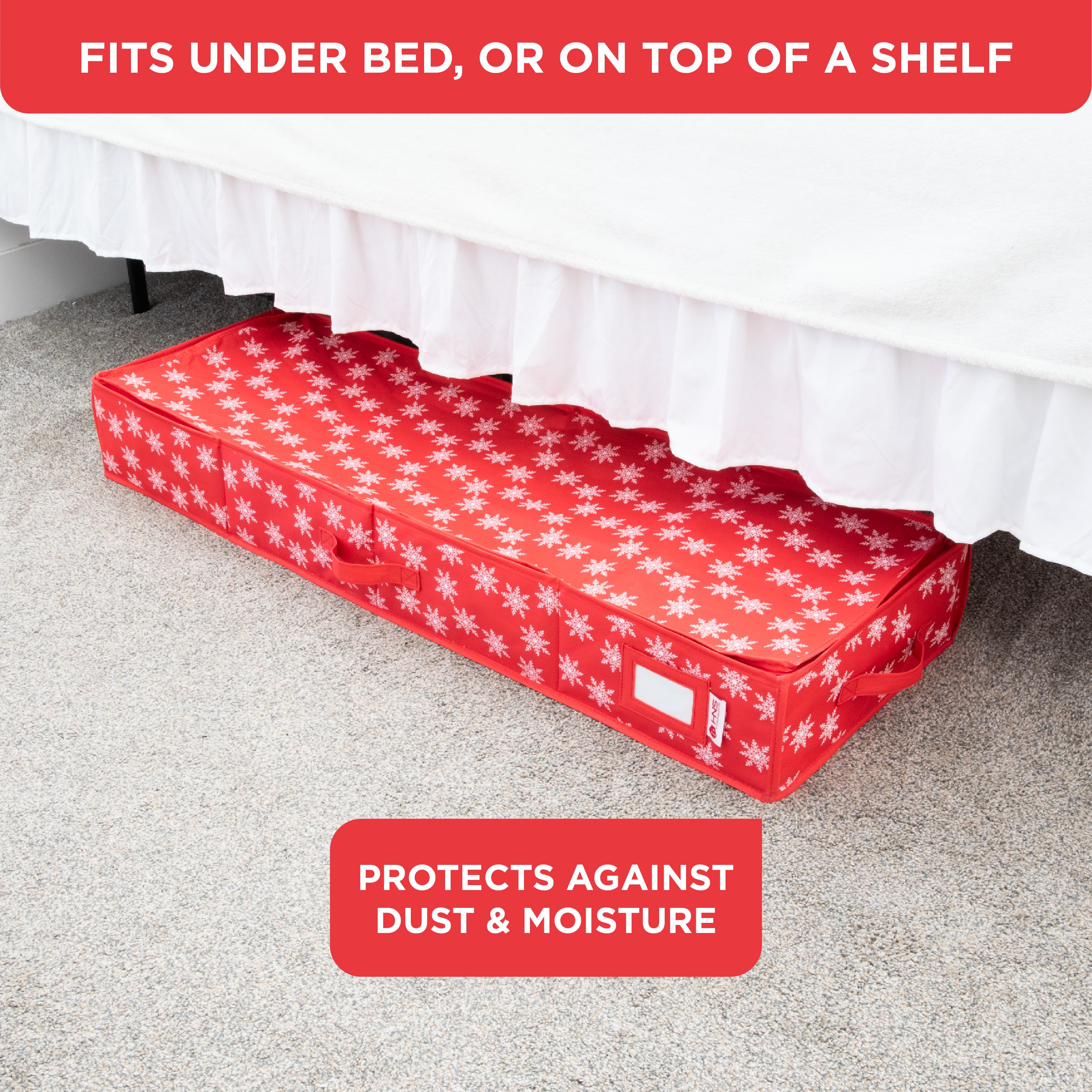 Premium Wrapping Paper Storage Container -Durable Material 600D tear-proof - Fits up to 27 Paper Rolls -Extra Pockets for Ribbons & Bows. Underbed Gift Wrap Organizer, Ideal for Holiday Christmas, etc