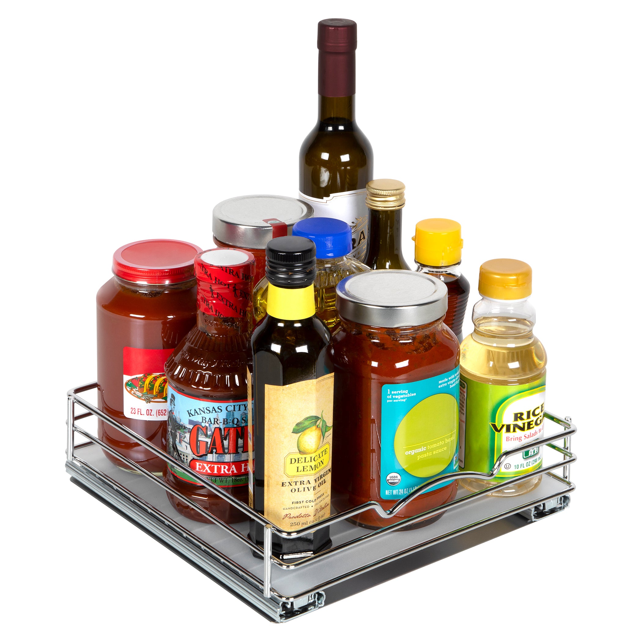 HOLDN’ STORAGE Pull Out Spice Rack Organizer for Cabinet, Heavy  Duty-5 Year Limited Warranty-Slide