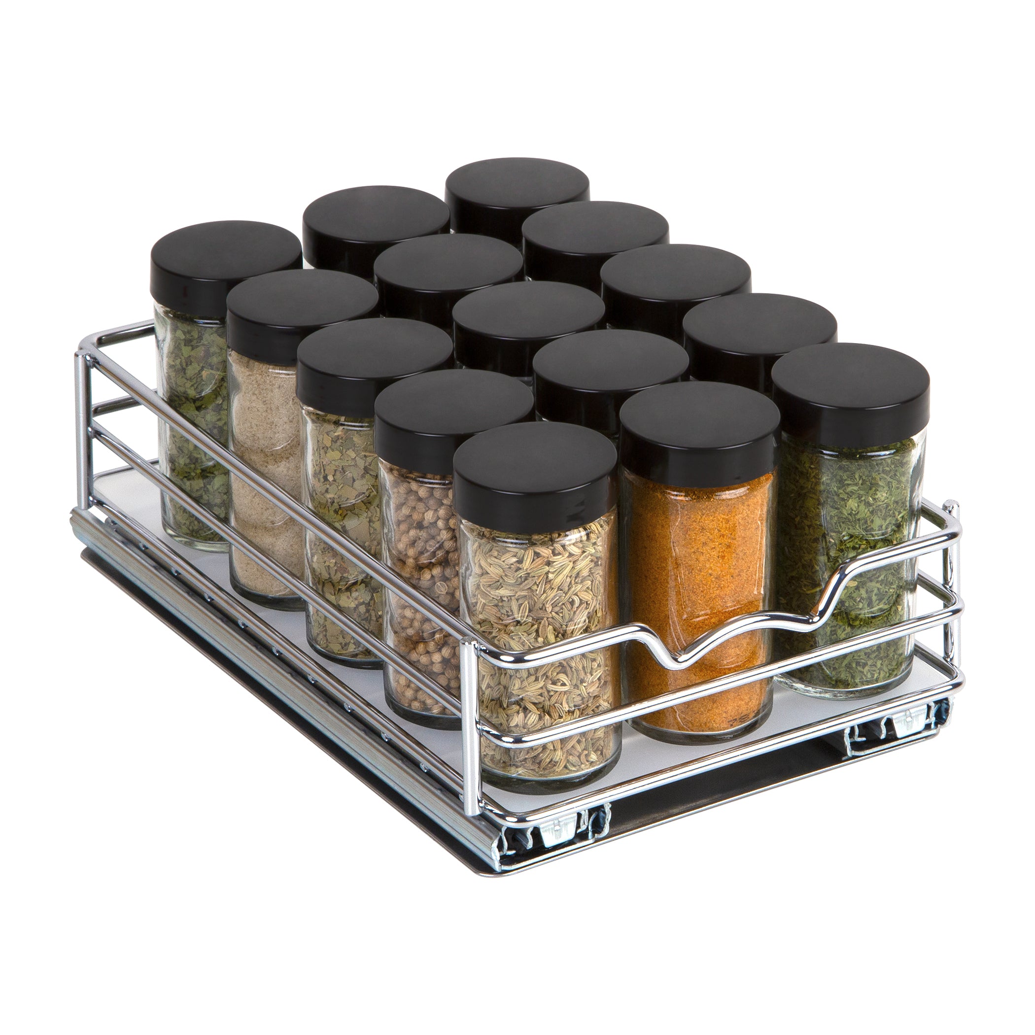Hastings Home Cabinet Organizers 1-in W x 1.5-in H 1-Tier Cabinet-mount  Plastic Spice Rack in the Cabinet Organizers department at