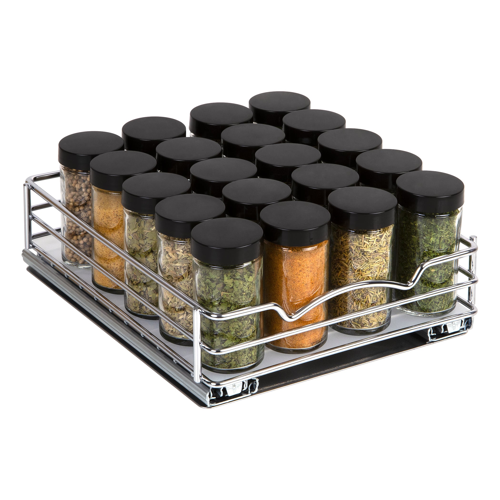 Spice Rack Organizer for Cabinet, Heavy Duty - Pull Out Spice Rack 5 Y –  Hold N' Storage