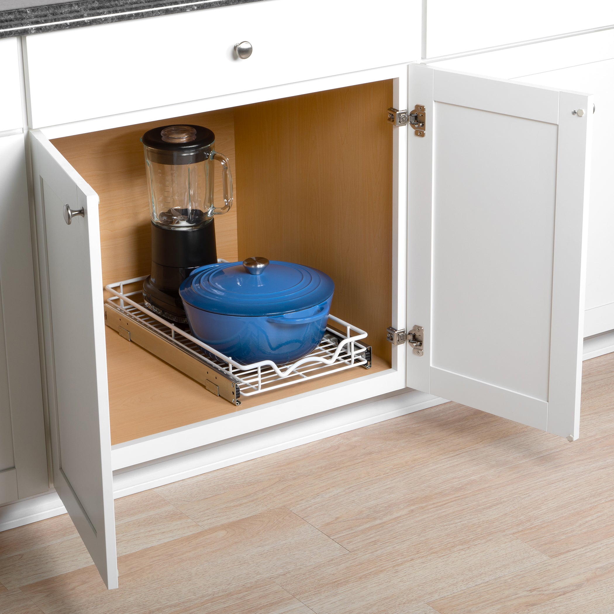  Pull Out Cabinet Organizer Fixed with Adhesive Nano
