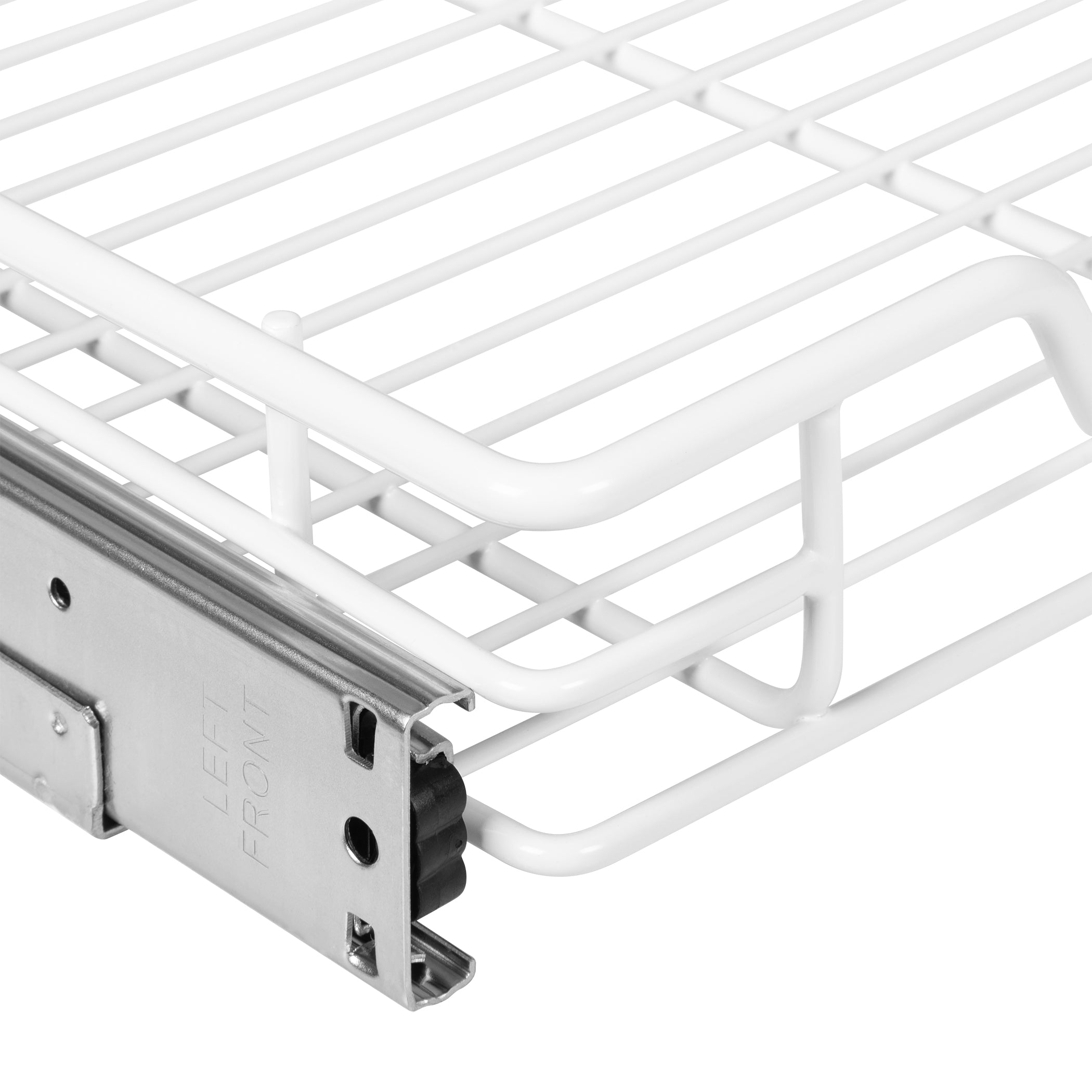 Hold N’ Storage Pull Out Cabinet Drawer Organizer, Heavy Duty-with 5 Year Limited Warranty, Steel Metal -White Finish