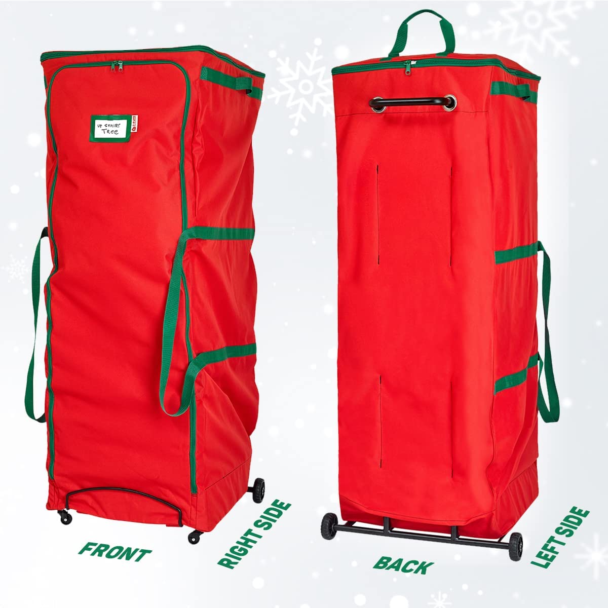 HOLDN’ STORAGE Rolling Christmas Tree Storage Bag with Wheels XXL - Fi ...
