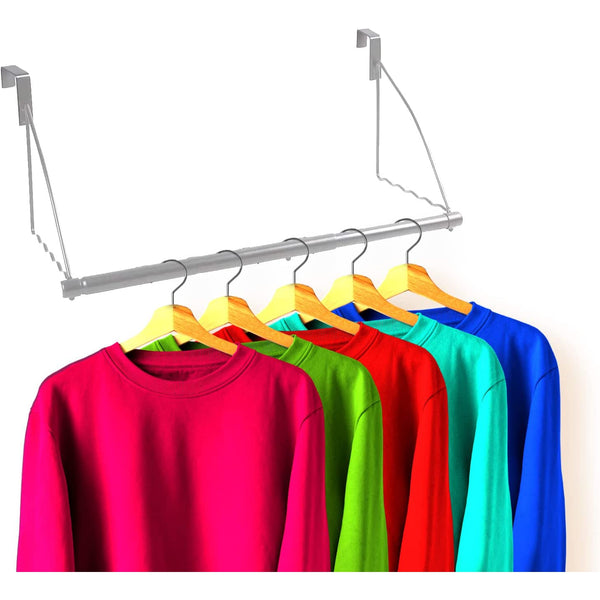 HOLDN’ STORAGE Over the Door Hooks - Door Rack Hangers for Clothes - Bathroom Over Door Hooks for Hanging clothes- Over the Door Clothes Drying Rack.