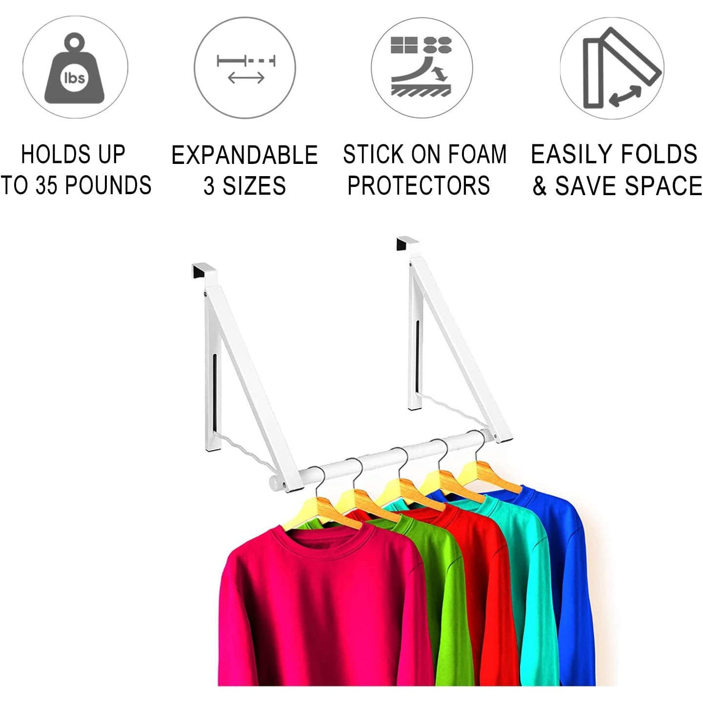 Over the Door Drying Rack Foldable - Over the Door Rack for