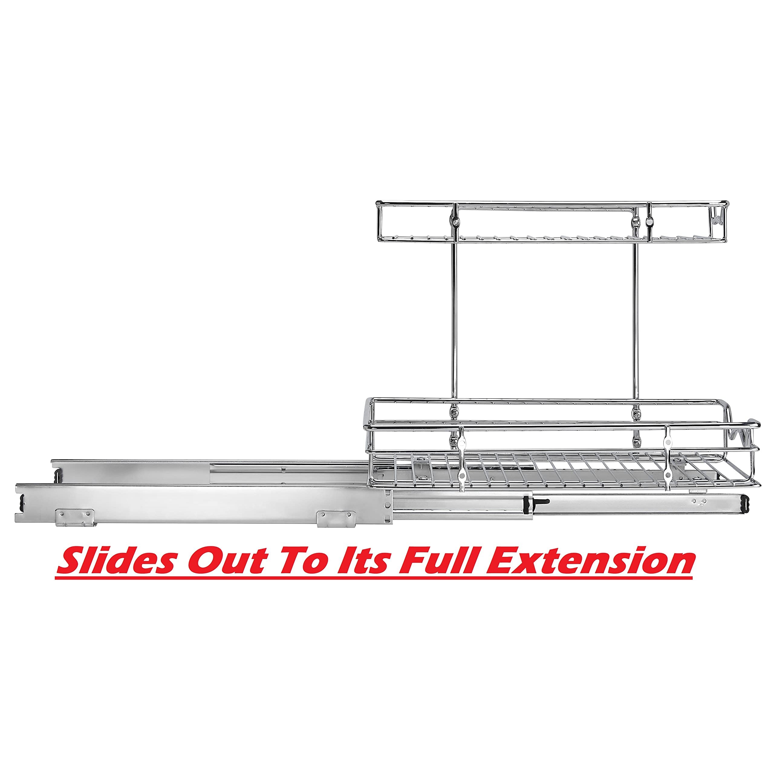 Standard 2-Tier 12.5-inch Glidez Sliding Under-Sink Organizer