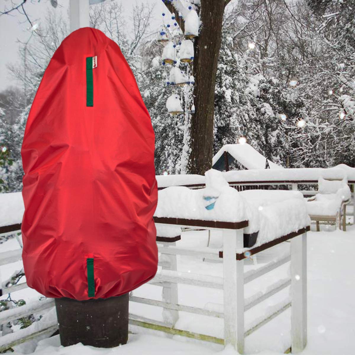 Upright Christmas Tree Storage Bag – For Topiary Trees – Holiday Tree Covers– For Christmas Trees and Topiary Trees Durable, Lightweight, Easy, Vertical Xmas Storage Bags